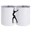 10 oz. White Stainless Steel Short Tumbler Thumbnail