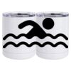 10 oz. White Stainless Steel Short Tumbler Thumbnail