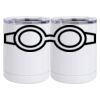 10 oz. White Stainless Steel Short Tumbler Thumbnail