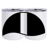 10 oz. White Stainless Steel Short Tumbler Thumbnail