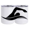 10 oz. White Stainless Steel Short Tumbler Thumbnail