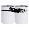 10 oz. White Stainless Steel Short Tumbler Thumbnail