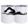 10 oz. White Stainless Steel Short Tumbler Thumbnail
