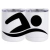 10 oz. White Stainless Steel Short Tumbler Thumbnail