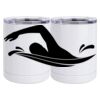 10 oz. White Stainless Steel Short Tumbler Thumbnail