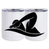 10 oz. White Stainless Steel Short Tumbler Thumbnail
