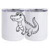 10 oz. White Stainless Steel Short Tumbler Thumbnail