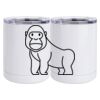 10 oz. White Stainless Steel Short Tumbler Thumbnail