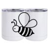 10 oz. White Stainless Steel Short Tumbler Thumbnail