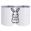 10 oz. White Stainless Steel Short Tumbler Thumbnail