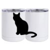 10 oz. White Stainless Steel Short Tumbler Thumbnail