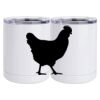 10 oz. White Stainless Steel Short Tumbler Thumbnail