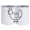 10 oz. White Stainless Steel Short Tumbler Thumbnail