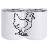 10 oz. White Stainless Steel Short Tumbler Thumbnail