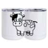 10 oz. White Stainless Steel Short Tumbler Thumbnail