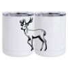 10 oz. White Stainless Steel Short Tumbler Thumbnail