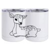 10 oz. White Stainless Steel Short Tumbler Thumbnail