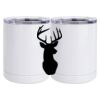 10 oz. White Stainless Steel Short Tumbler Thumbnail