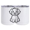 10 oz. White Stainless Steel Short Tumbler Thumbnail