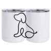 10 oz. White Stainless Steel Short Tumbler Thumbnail