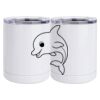 10 oz. White Stainless Steel Short Tumbler Thumbnail