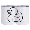 10 oz. White Stainless Steel Short Tumbler Thumbnail