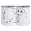 10 oz. White Stainless Steel Short Tumbler Thumbnail