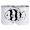 10 oz. White Stainless Steel Short Tumbler Thumbnail