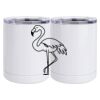 10 oz. White Stainless Steel Short Tumbler Thumbnail