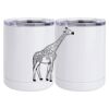 10 oz. White Stainless Steel Short Tumbler Thumbnail