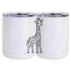 10 oz. White Stainless Steel Short Tumbler Thumbnail