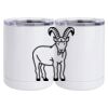10 oz. White Stainless Steel Short Tumbler Thumbnail
