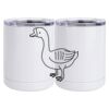 10 oz. White Stainless Steel Short Tumbler Thumbnail