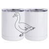 10 oz. White Stainless Steel Short Tumbler Thumbnail