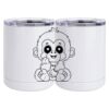 10 oz. White Stainless Steel Short Tumbler Thumbnail