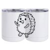 10 oz. White Stainless Steel Short Tumbler Thumbnail
