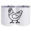 10 oz. White Stainless Steel Short Tumbler Thumbnail