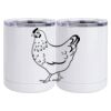 10 oz. White Stainless Steel Short Tumbler Thumbnail
