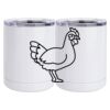 10 oz. White Stainless Steel Short Tumbler Thumbnail