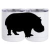 10 oz. White Stainless Steel Short Tumbler Thumbnail