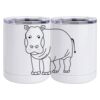 10 oz. White Stainless Steel Short Tumbler Thumbnail