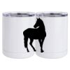 10 oz. White Stainless Steel Short Tumbler Thumbnail