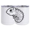 10 oz. White Stainless Steel Short Tumbler Thumbnail
