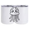 10 oz. White Stainless Steel Short Tumbler Thumbnail