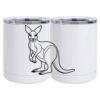 10 oz. White Stainless Steel Short Tumbler Thumbnail