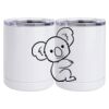 10 oz. White Stainless Steel Short Tumbler Thumbnail
