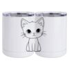 10 oz. White Stainless Steel Short Tumbler Thumbnail