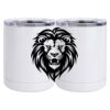 10 oz. White Stainless Steel Short Tumbler Thumbnail