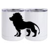 10 oz. White Stainless Steel Short Tumbler Thumbnail