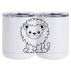 10 oz. White Stainless Steel Short Tumbler Thumbnail